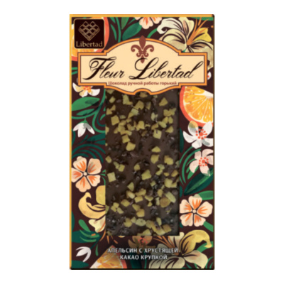 Шоколад Флер Либертад (Fleur Libertad) горький с апельсином N 45911